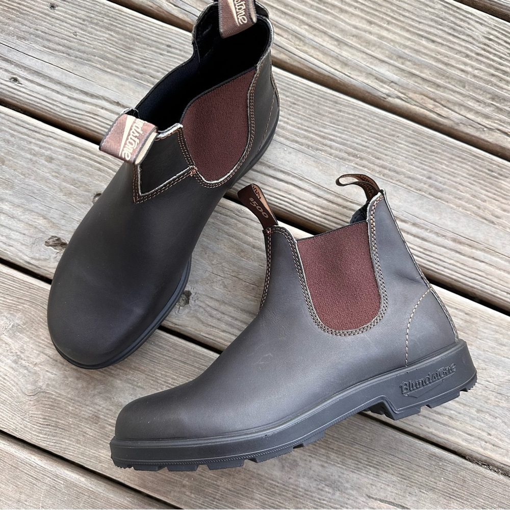 Blundstone 500 Chelsea Boots Stout Brown 9.5 10.5 - Picture 10 of 11